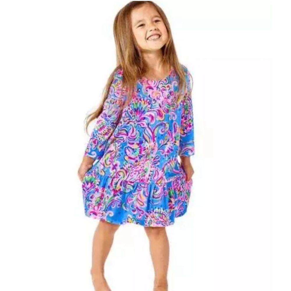 Lilly Pulitzer girls Jena mermaid grotto dress